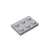 50PCS PLATE 2x3 DOTS Compatible with 3021 MOC Colors Galore Self-Locking Bricks Building Blocks Toys Accessories