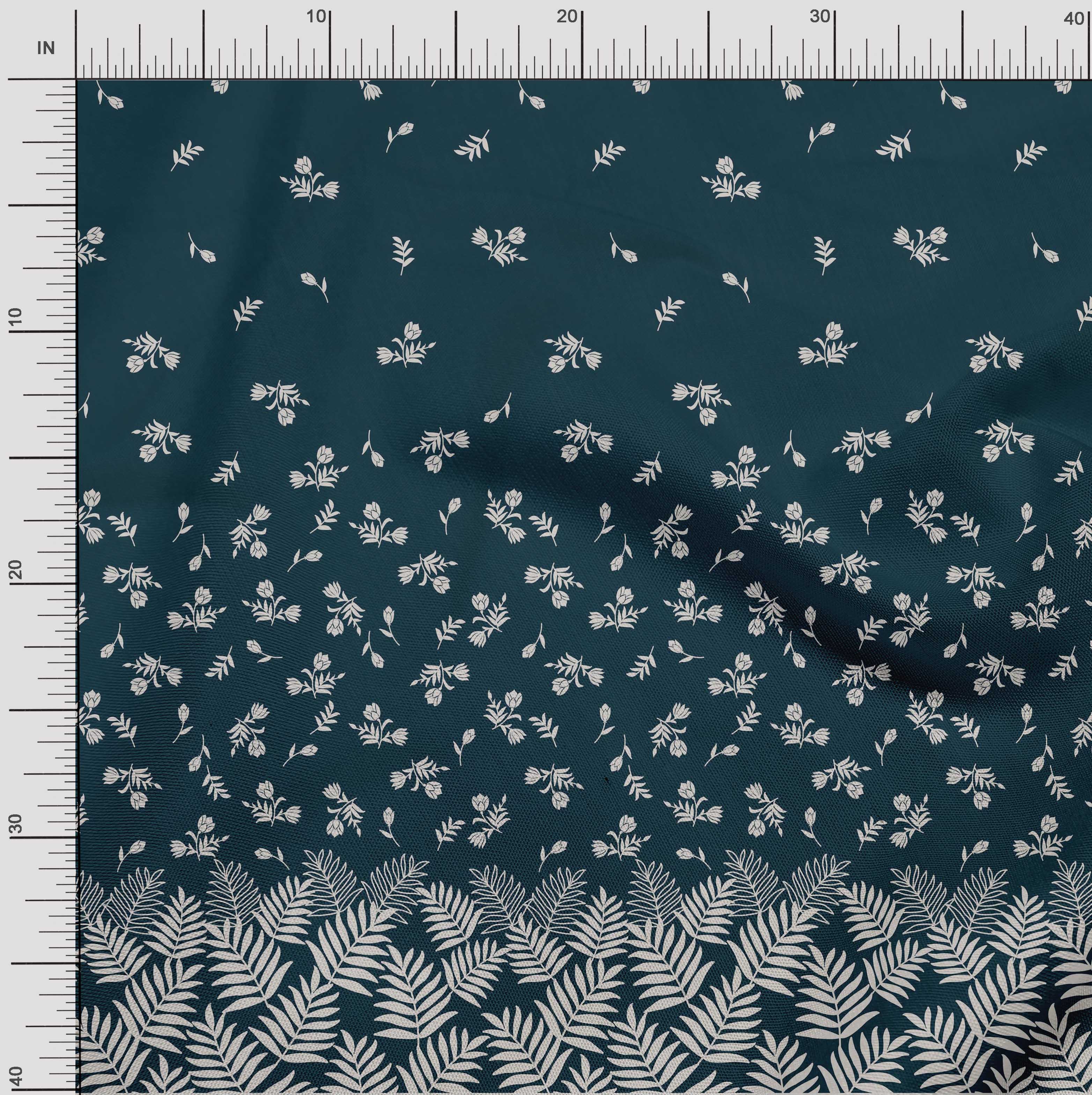 

oneOone Cotton Flex Blush Pink Fabric Leaves & Flower Panel Sewing Craft Projects Fabric Prints By Yard 40 Inch 42 Inch Wide - Viscose Chiffon синій