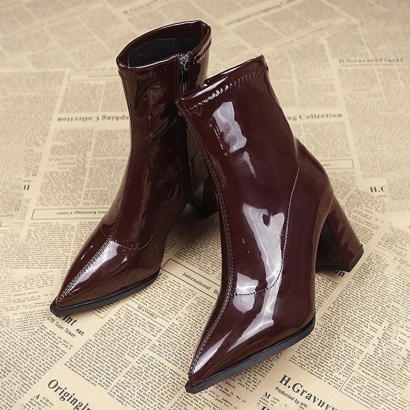 Fashion Temperament French Pointed Toe High Heels Autumn and Winter Korean Ankle Boots 2025 Autumn New High Fashion Skinny Booties