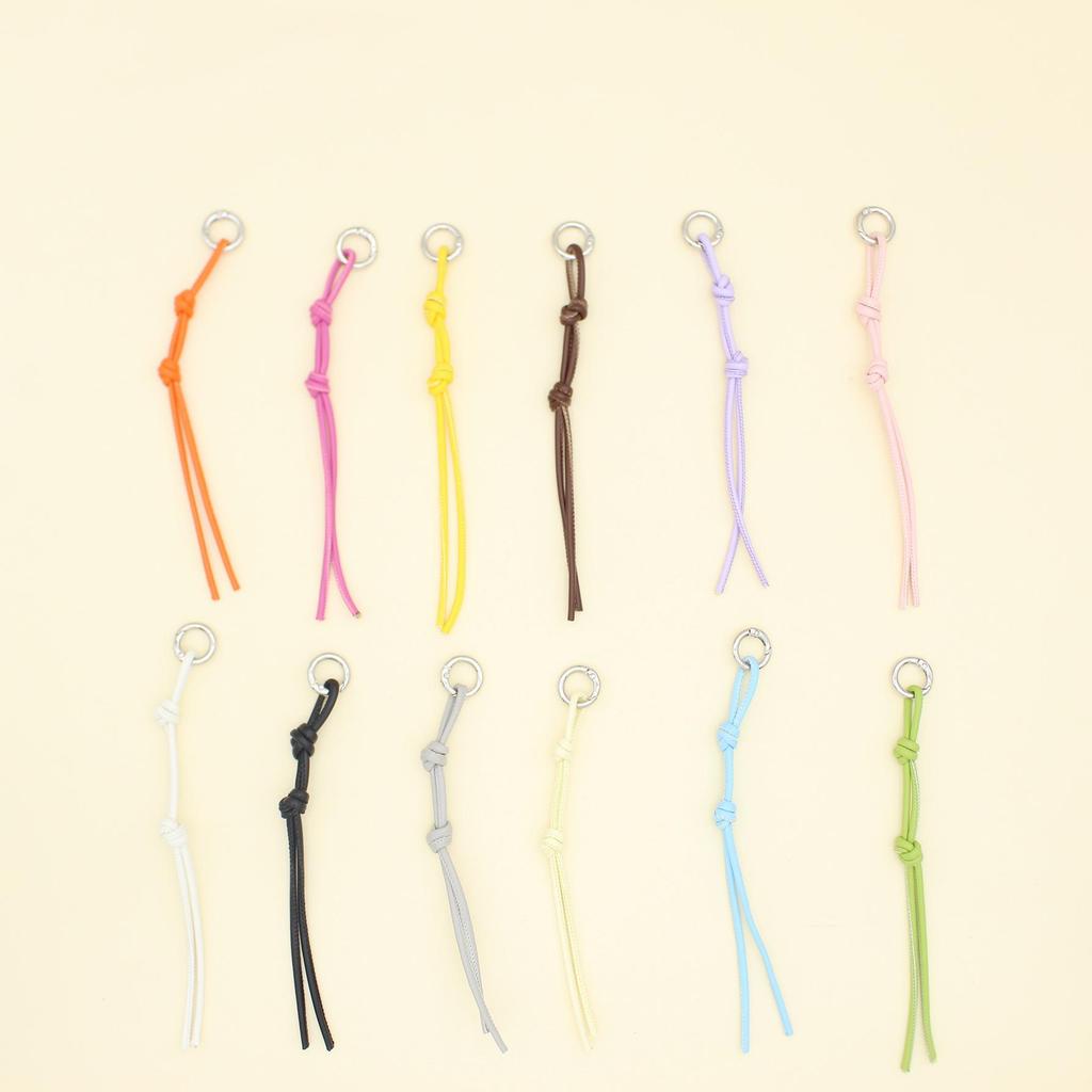 3mm Lederkordel Schlüsselanhänger & Taschenanhänger: Handgewebter Anhänger & Lanyard-Accessoire