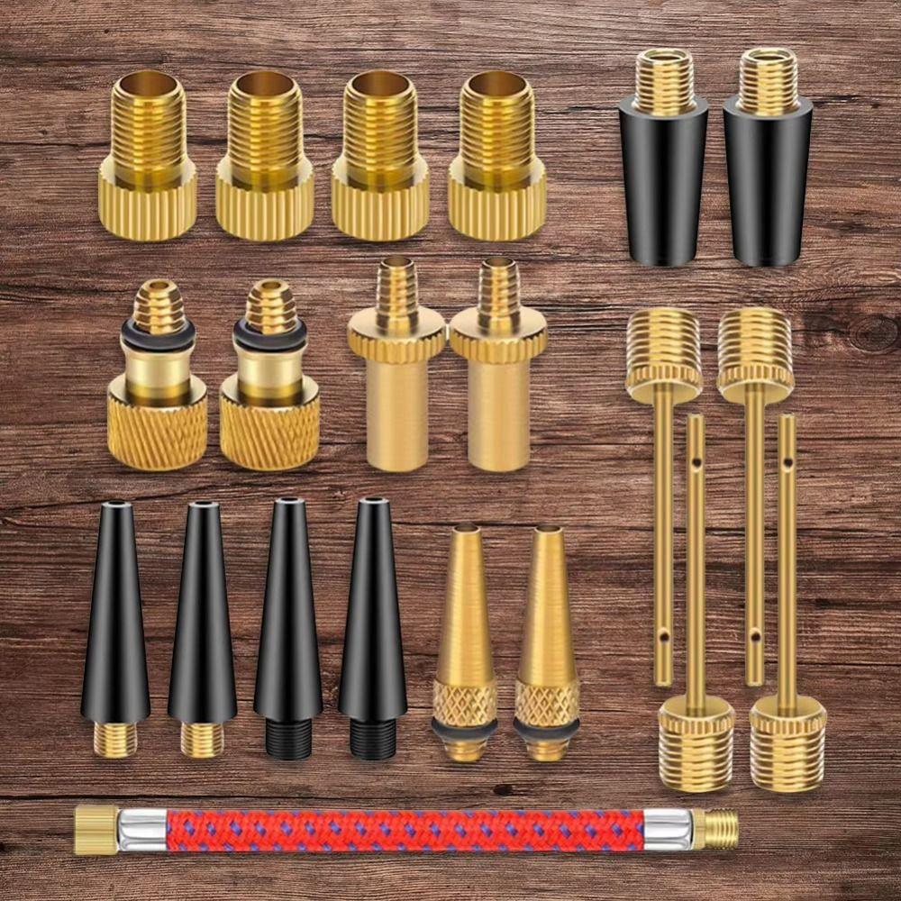 Air Nozzle Presta Schrader Valve Pump Needle Valve Adapter Tools  Gym Balloon