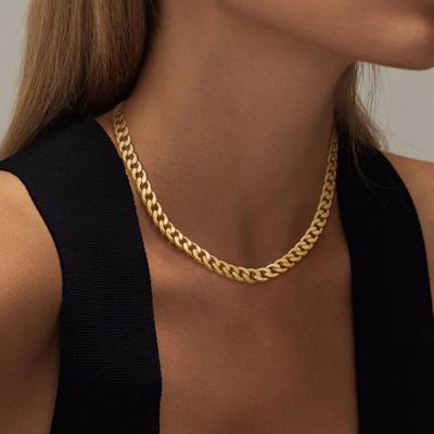 Modieuze 14K Goudkleurige Ketting Klassieke Stijl, Geschikt voor Zowel Mannen als Vrouwen