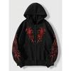 Dark Hooded Zipper Cardigan Sweatshirt For Men And Women Loose Couple Coat