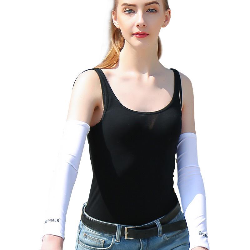 

Cool & Icy Summer Ice Silk Sun Protection Arm Sleeves for Outdoor Cycling and Driving One Size