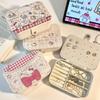Adorable Hellokitty Jewelry Display Organizer Boxes Portable Earrings Necklace Storage Box Double-layer Girl Hairclip Storage Case
