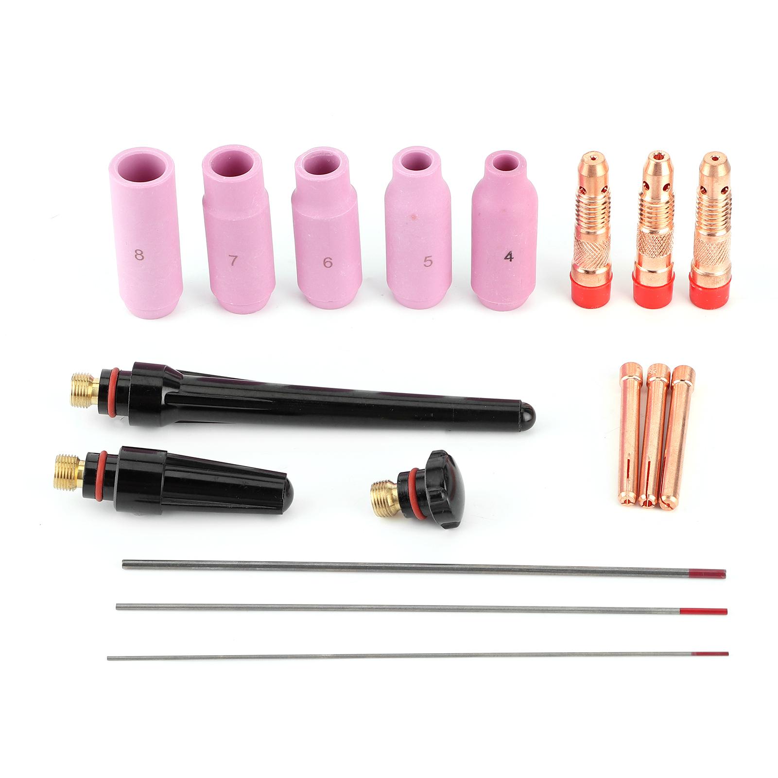 

17Pcs Welding Nozzle TIG Welder Contact Tip with Tungsten Wire for Torch 171826