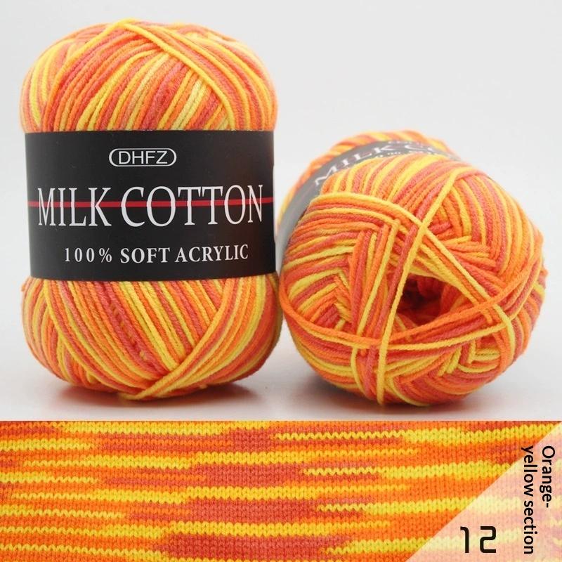 Milk Acrylic Yarn Crochet Yarn For Knitting Wool Yarn Hand Knitted Yarn To Knit Blanket Crocheted Thread