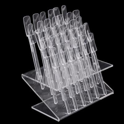 32 stuks Tips Staven Nail Art Clear Tips Display Stand Nagellak Trainingsgereedschap