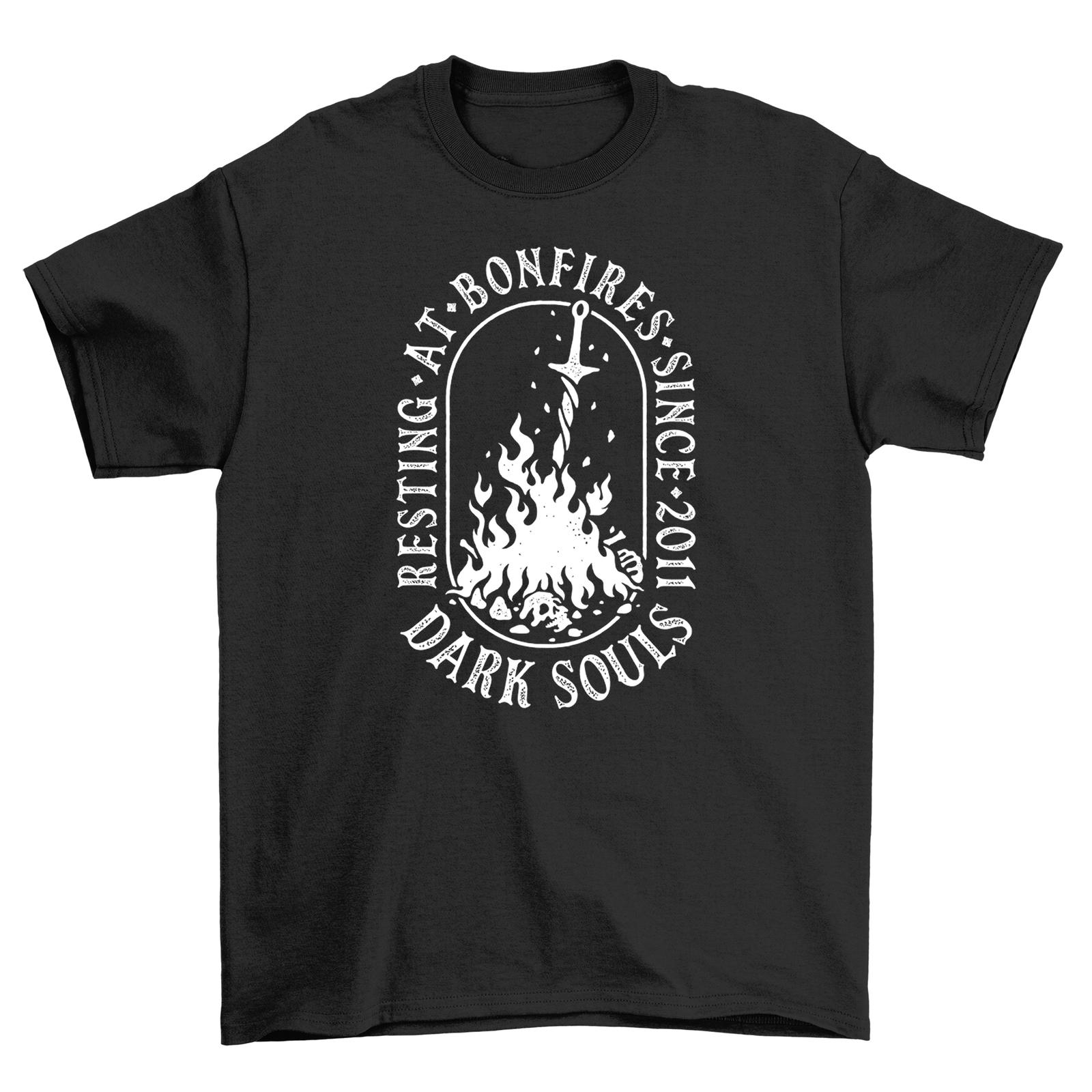 

Resting at Bonfires T-Shirt Mens Womens Tees Top - Level up your style stats with humor! Unisex, 100% XL