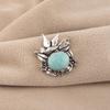 Natural Amazonite Gemstone 925 Sterling Silver Jewelry Designer Pendant 0.5" For Wedding Gift CP-43-31