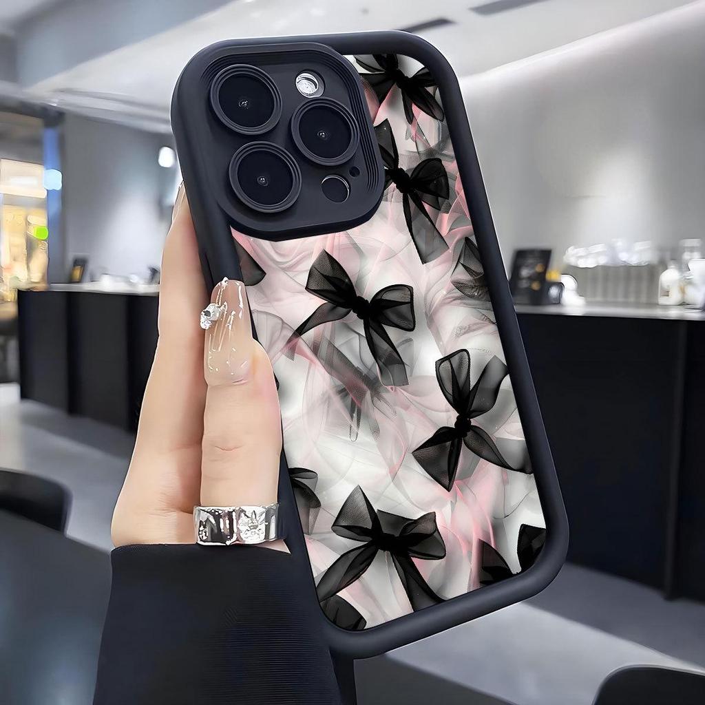 Hazy Bow Staircase Black New Groove iPhone 15/16/17 Pro Max Protective Case