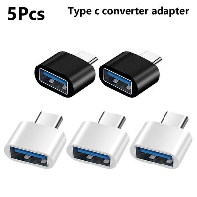 5pcs Universal Type-C To USB 2.0 OTG Adapter Connector for Mobile Phone USB C Type C OTG Cable Adapter Converter for Samsung