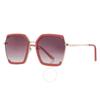 Guess Factory Bordeaux Gradient Butterfly Ladies Sunglasses Gf0418 69t 58