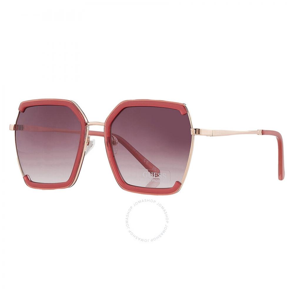 Guess Factory Bordeaux Gradient Butterfly Dámské sluneční brýle Gf0418 69t 58