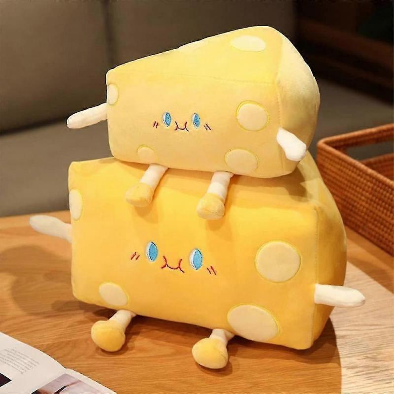 Cheese Stuffed Toys - Food Bread Plush Pillow - Room Decor Holiday Birthday for Kids Boys Girls (30cm)