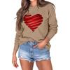 Women's Fashion Long Sleeve Print Round Neck Sweater Top