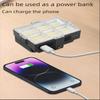 Super Bright Solar Work Light LED Portable Flood Lights with Stand 4Modes Waterproof Rechargeable Outdoor Lamp for Job Site Camping