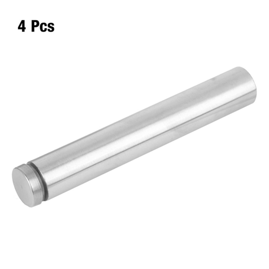 4pcs Hollow Stainless Steel Advertise Fixing Pins Glass Standoff Mounting Bolts (19*150mm)