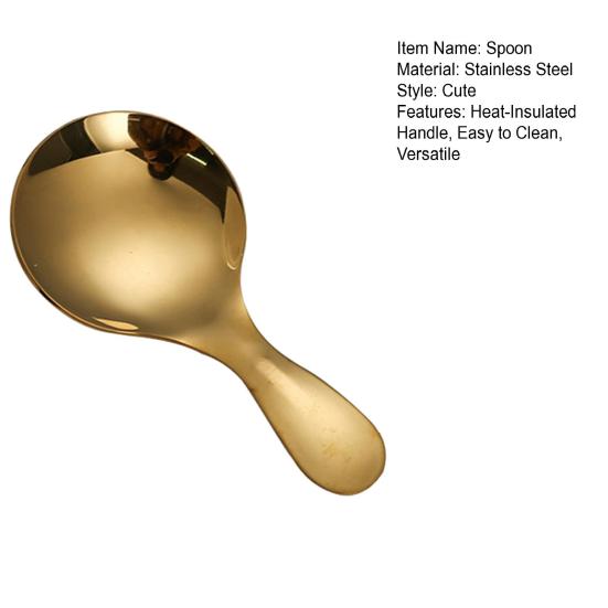 Stainless Steel Mini Spoon Short Handled Spoon Ice Cream Spoon Milk Powder Spoon for Kitchen Restaurant