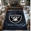 Las Vegas Raiders Crystal Velvet Rug, Custom Name Text Personalized Non‑Slip Floor Mat for Home Decor Gift