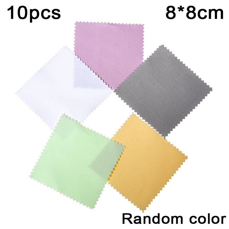 1-20pcs Silver Gold Polish Cloth Cleaner Wipe for Metal Jewelry Shiny Tool Glasses Ring Bracelet Cleaning Polishing Soft Clothes