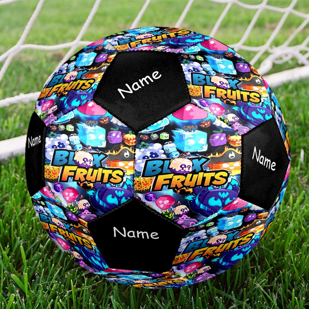 Custom Name Blox Fruits Theme Size 5 Soccer Ball, Suitable for Both Indoor and Outdoor Matches, a Gift Suitable for Everyone.