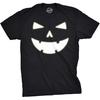 Halloween Mens Happy Tooth Pumpkin Face Glow In The Dark Tees