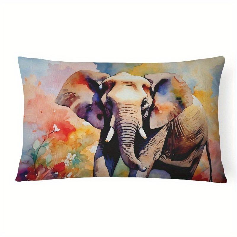 Retro Hippie Golden Retriever Pillow Case Suitable For Sofa Bedroom Car Pillow Cover Cushion Rectangular Back Cushion