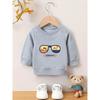 European Size Trendy And Innovative Print Pattern Soft And Skin-Friendly Sweatshirt for Baby Boys Aged 0-3 Years, Suitable for Spring And Autumn