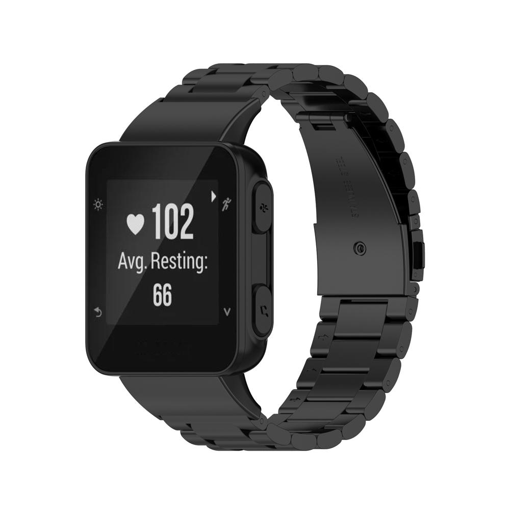 

Stainless Steel Watch Band Replacement for Garmin Forerunner35 Black