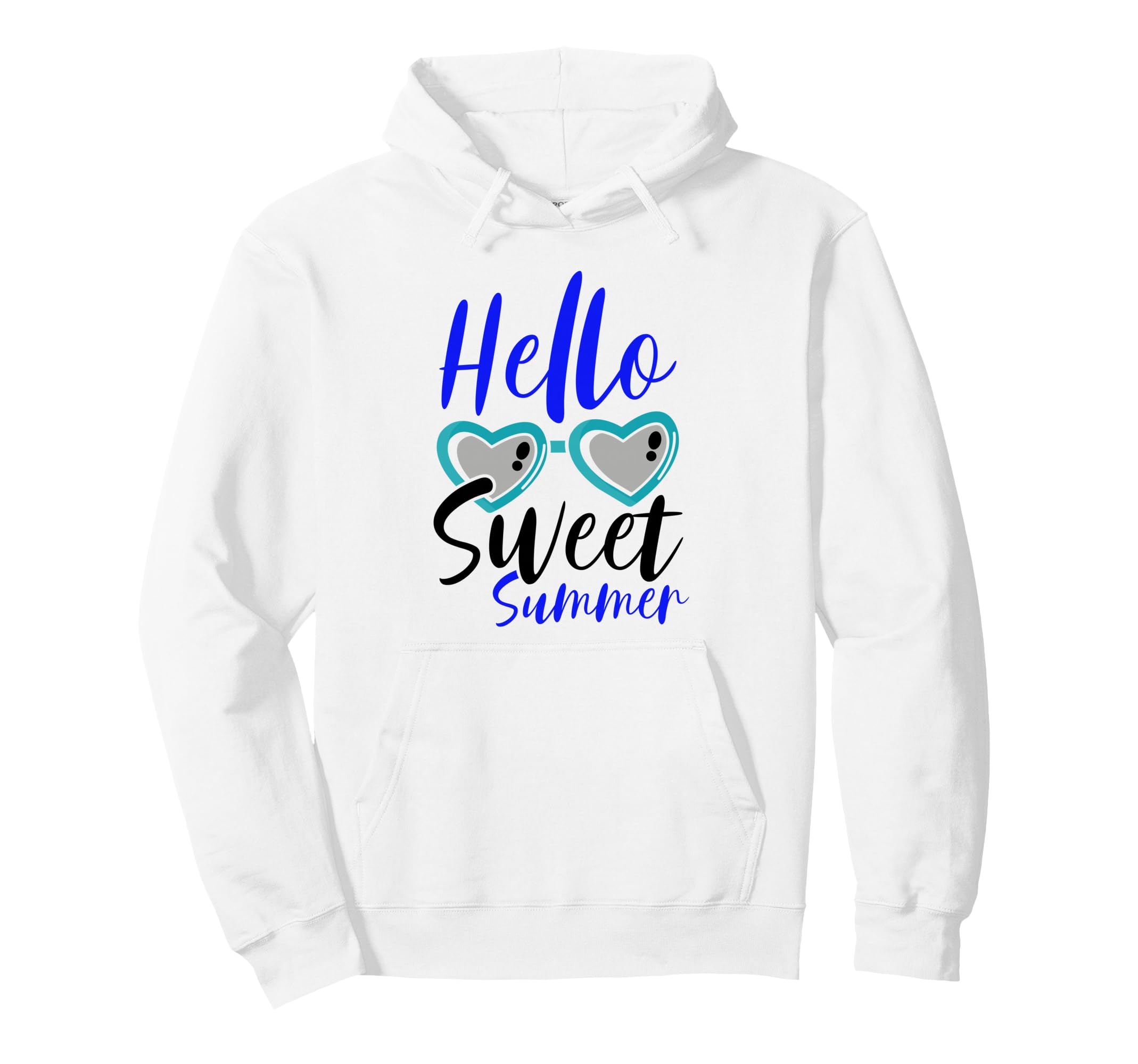 

Hello Sweet Summer Heart Sunglasses Fun Summer Hoodie