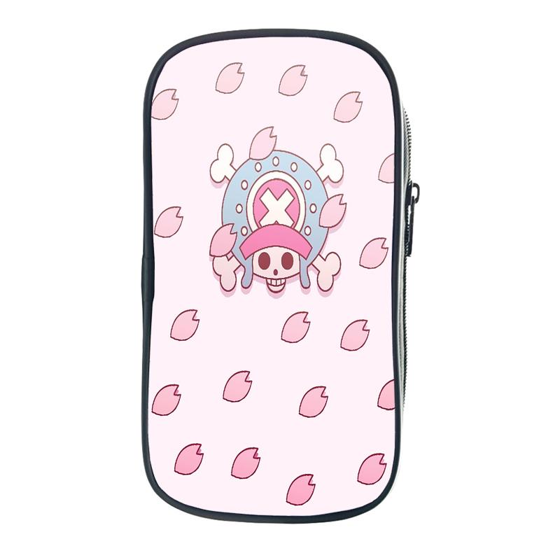 One Piece Pencil Bag Zoro Luffy Chopper Ace Law School Cases Kawaii Stationery Holder Bag Pen Case Students School Supplies