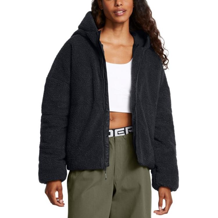 Women's Coat Under Armour Mission UA Velvet feel Coat Women's Black