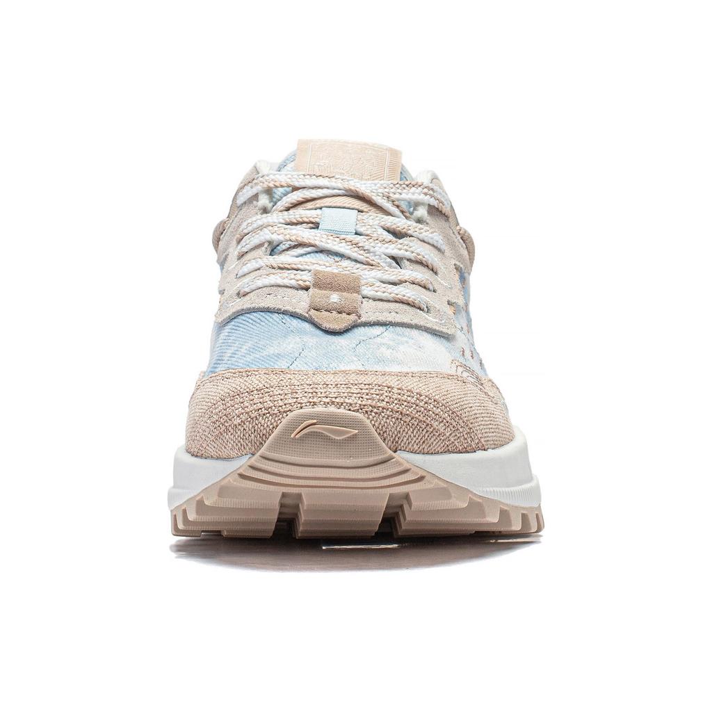 New LiNing Wind Rider 2.0 Anti Slip Wear Resistant Low Top Casual Shoes Women's Blue Brown AGCT308-3