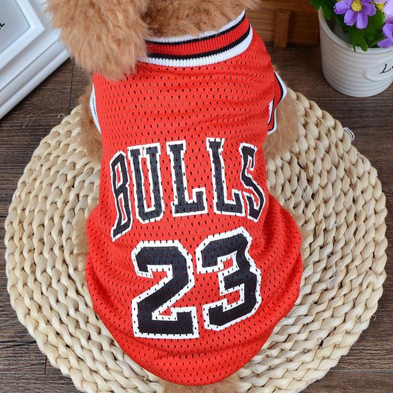 1 Stück Basketball Teamgeist Hunde Weste - Lebendige Drucke, Leicht & Atmungsaktiv für Frühling/Sommer - Perfekt für kleine Hunde