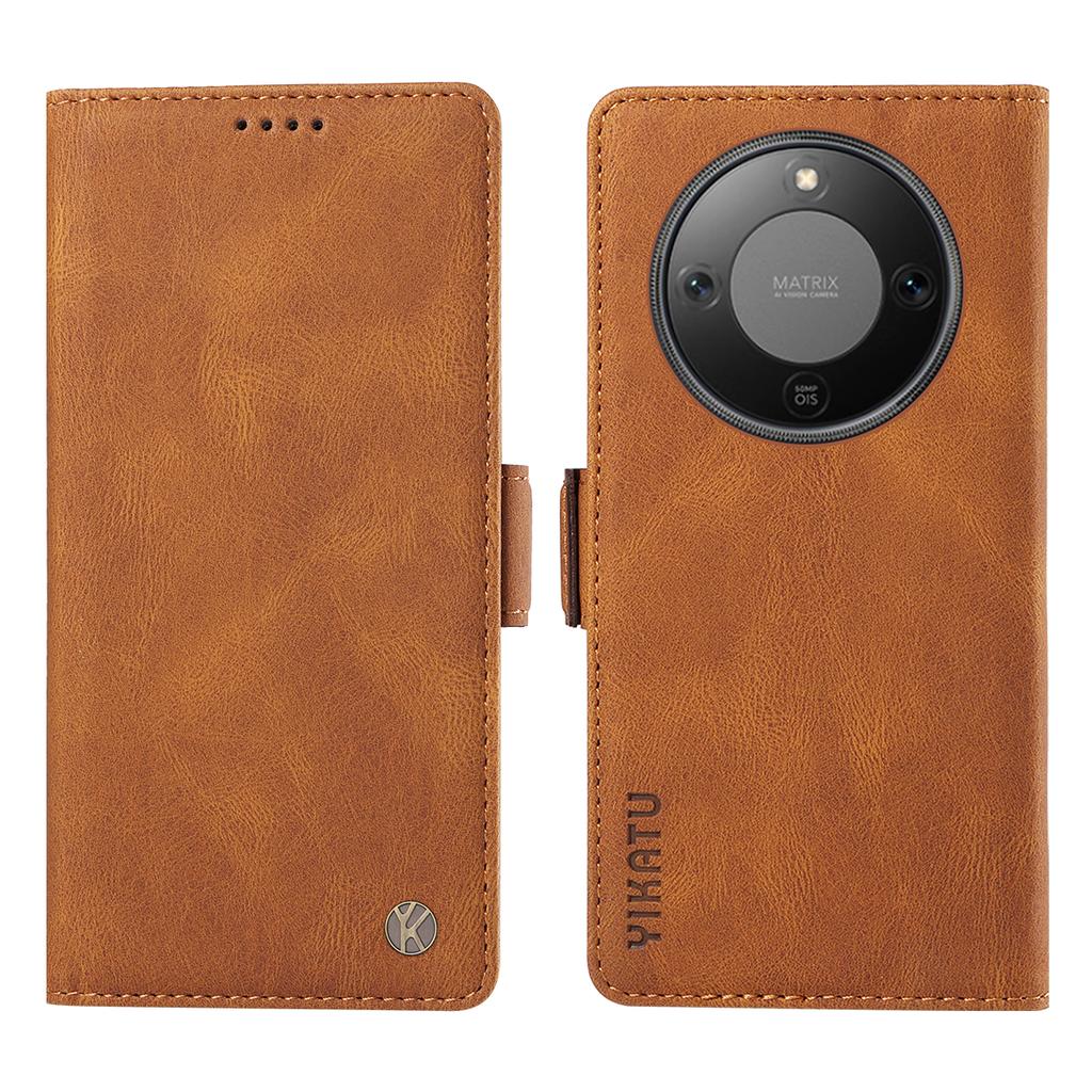 For Honor Magic8 Lite 5G/X9d 5G/X70 5G Leather Case YIKATU YK-005 Skin-touch Feeling Wallet Phone Cover