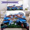 Manchester City Personalizowany zestaw pościeli z Twoim imieniem Oddychająca poszewka na kołdrę z poszewkami na poduszki Dekoracja domu Prezent urodzinowy