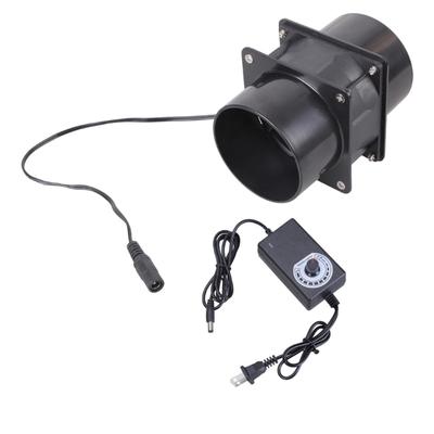Hochgeschwindigkeits 80mm 12V Abluftventilator Mit Einstellbarer Stromversorgung Für Werkstatt Und Gewächshaus Luftzirkulation