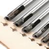 7Pcs Belt Punch Household Leather Punch Punch Straight Mouth Straight Mouth Round Punch Leather Goods Punch