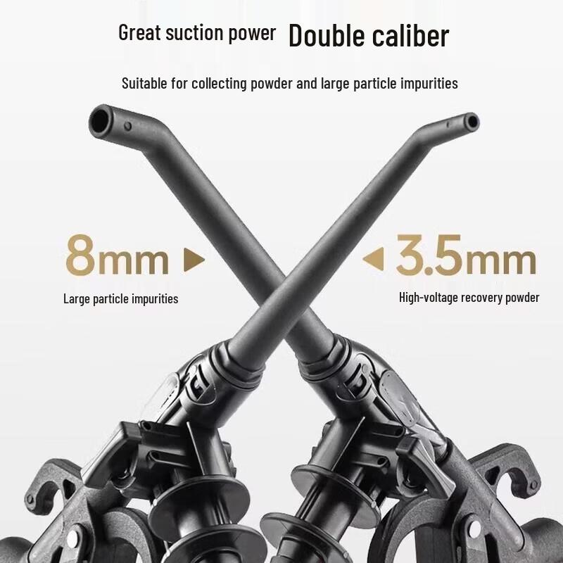 Průmyslový pneumatický vysavač s foukáním a sání s pružnou hadicí 3 m