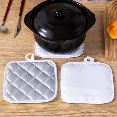 DIY White Heat Transfer Heat Insulation Pad Kitchen Fabric Pot Pad Kitchen Multi-purpose Anti-scalding Coaster