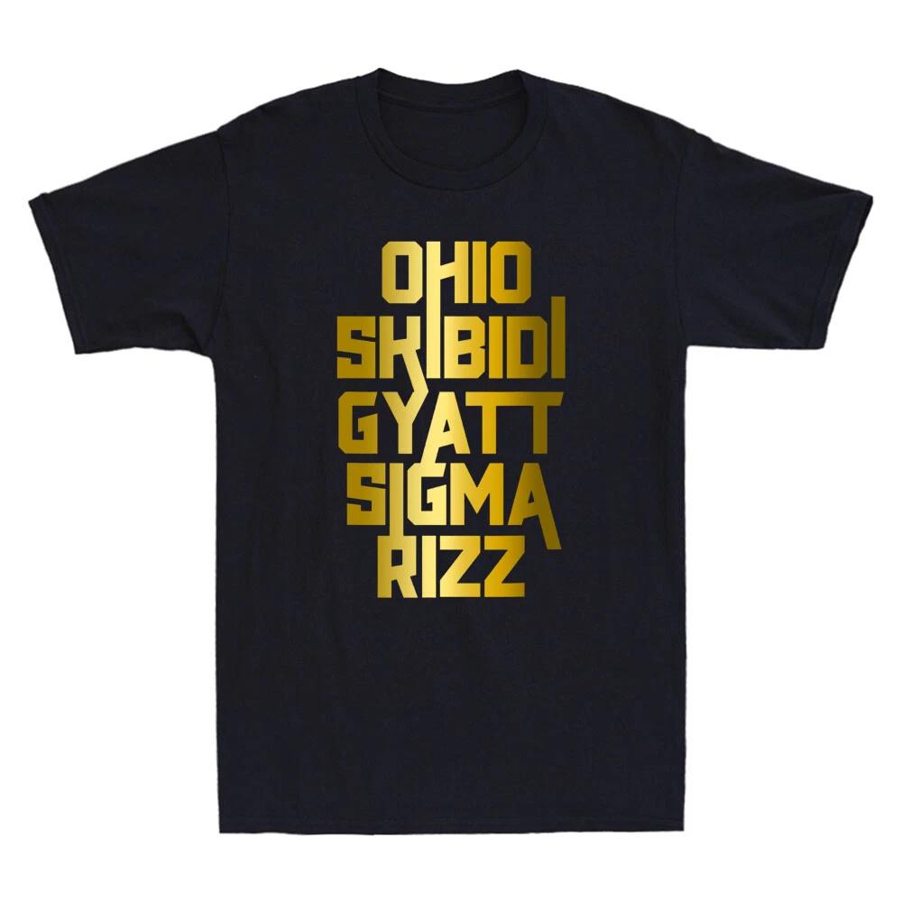 Skibidi Rizz Gyatt Ohio Funny Rizzler Saying Novelty Men s Short Sleeve T-Shirt 2XL