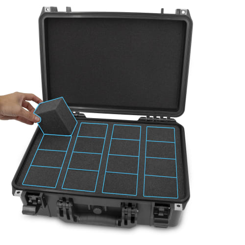 CASEMATIX Graded Card Case Pro Edition - Fits 120+ BGS/PSA Graded Sports Trading Cards, Waterproof Beveled Slab Trading Card Box, Precision-Cut Graded