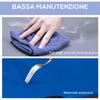 Folding Cot for Small Size Dogs for Indoor and Outdoor, Raised Dog Bed, in Steel and Oxford Fabric, 71x58x20 cm, Blue