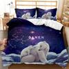 Panda Polar Bear Duvet Cover 3D Printed Animal Bedding Set, Single and Double Beds, Full Size Double Bed, Large Pillowcase Gift