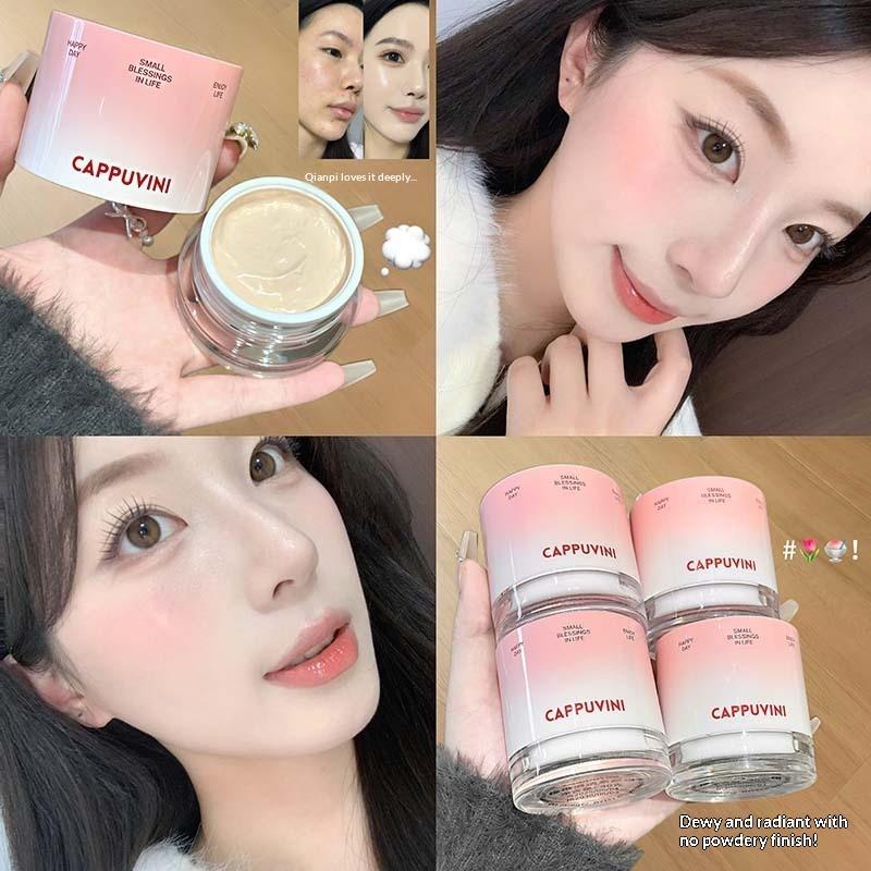 Cappuvini Moisturizing Radiant And Clear Natural Cream With A Creamy Skin Base Creates A Refreshing And Smooth Makeup Look