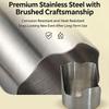 Stainless Steel Spoon Rest With Drip Tray, Heavy Duty Vertical Utensil Holder For Ladles Spatulas & Pot Lids, Rust-Proof Kitchen