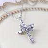 Crown Cross Rotatable Carrying Clavicle Necklace Premium Durable Quality Useful Practical Reliable Efficient Safe