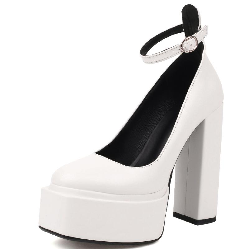 

Туфли-лодочки на платформе с высоким каблуком, женские, с ремешком, черные, розовые, белые, женские, на каблуке, для вечеринок, свадеб, танцев, стриптиза, женские, большого размера 39