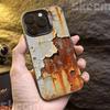 Vintage Industrial Style Rusty Pattern Phone Case For iPhone 17 16 Pro Max 11 12 13 14 15 Plus X XR XS 16E Shockproof Cover